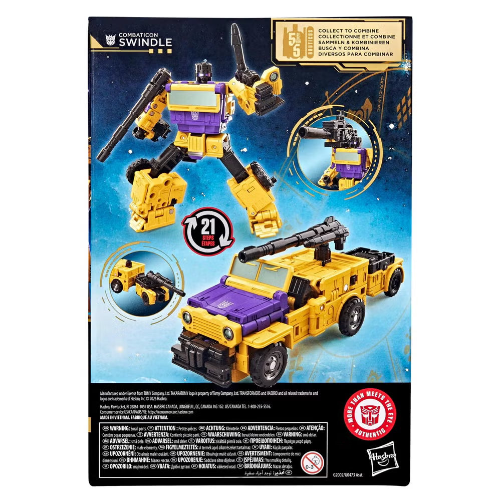 Transformers: Age Of The Primes Hasbro 2026 (COMBATICON SWINDLE) 8+ Brand New