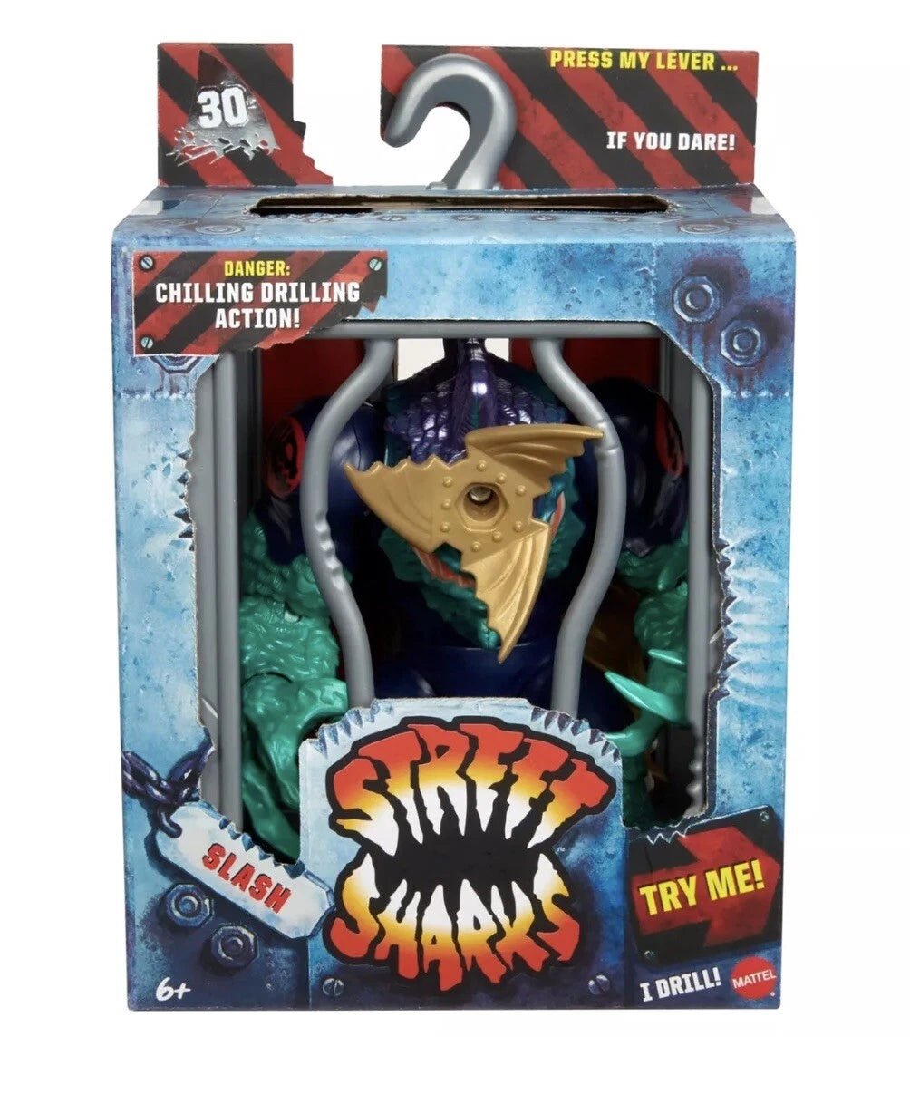 Street Sharks: Mattel 2024 30th Anniversary – SLASH 6" Action Figure 6+ Brand New