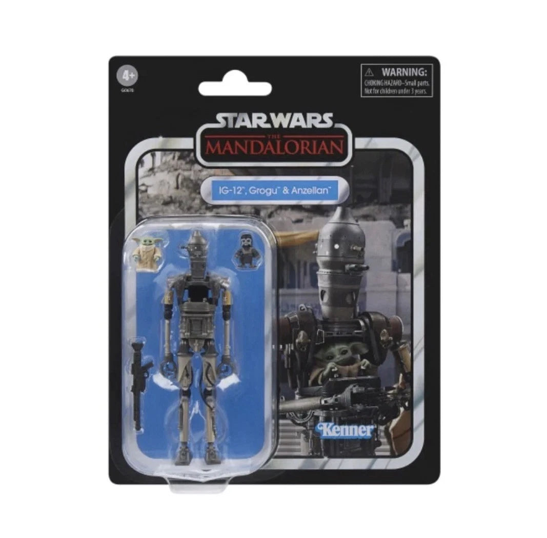 Star Wars: The Mandalorian Hasbro 2025 The Vintage Collection (IG-12, GROGU & ANZELLAN) 4+ New