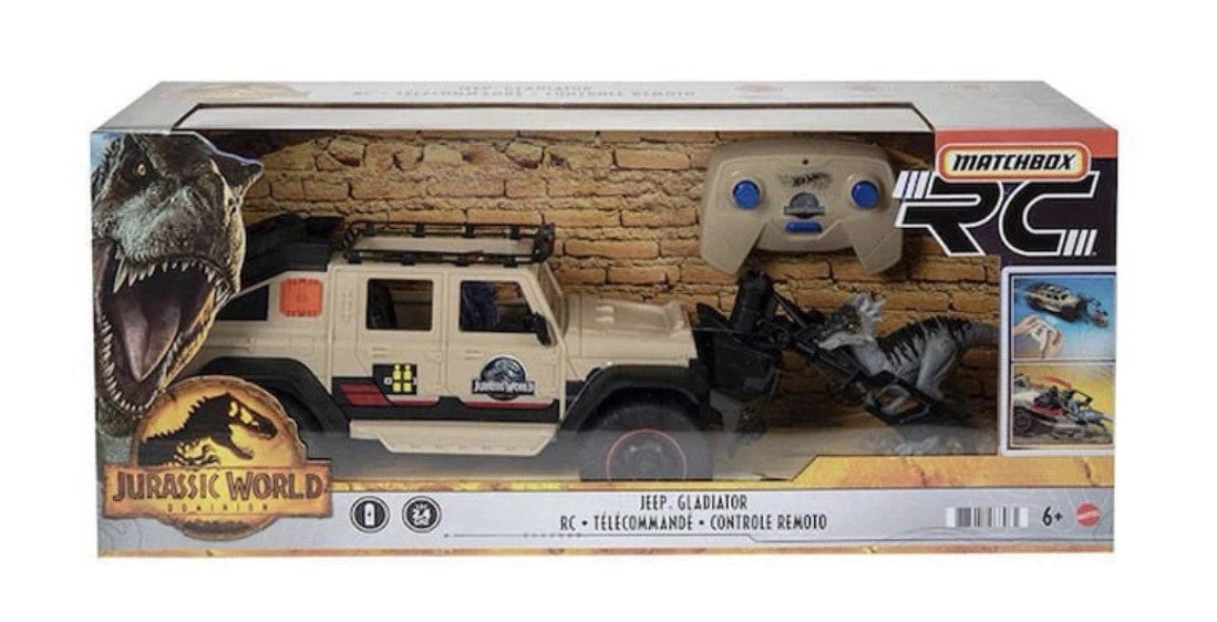 Jurassic World: Dominion Mattel 2021 Matchbox RC (JEEP GLADIATOR) 6+ Brand New