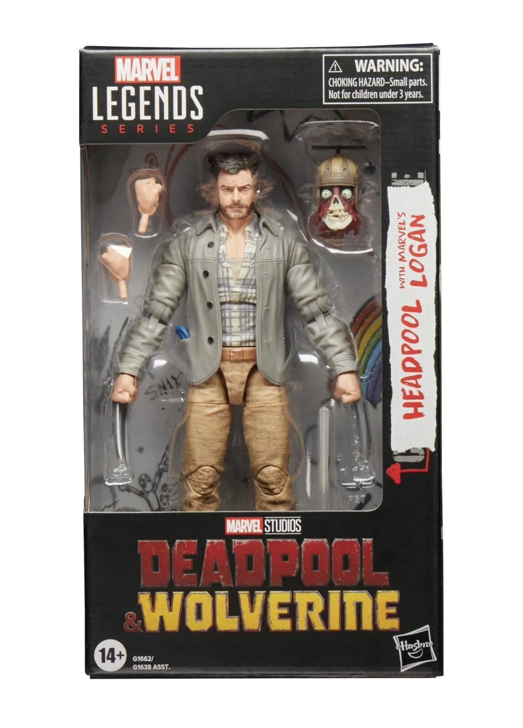 Marvel Legends Series: Hasbro 2024 Deadpool & Wolverine HEADPOOL & LOGAN 14+ New