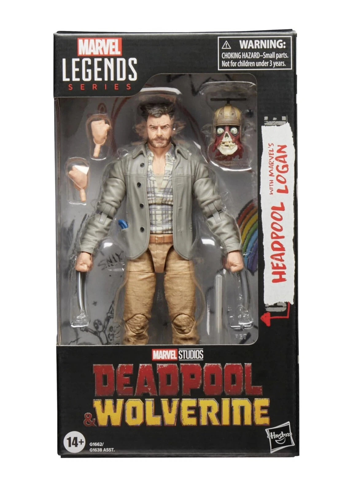 Marvel Legends Series: Hasbro 2024 Deadpool & Wolverine HEADPOOL & LOGAN 14+ New