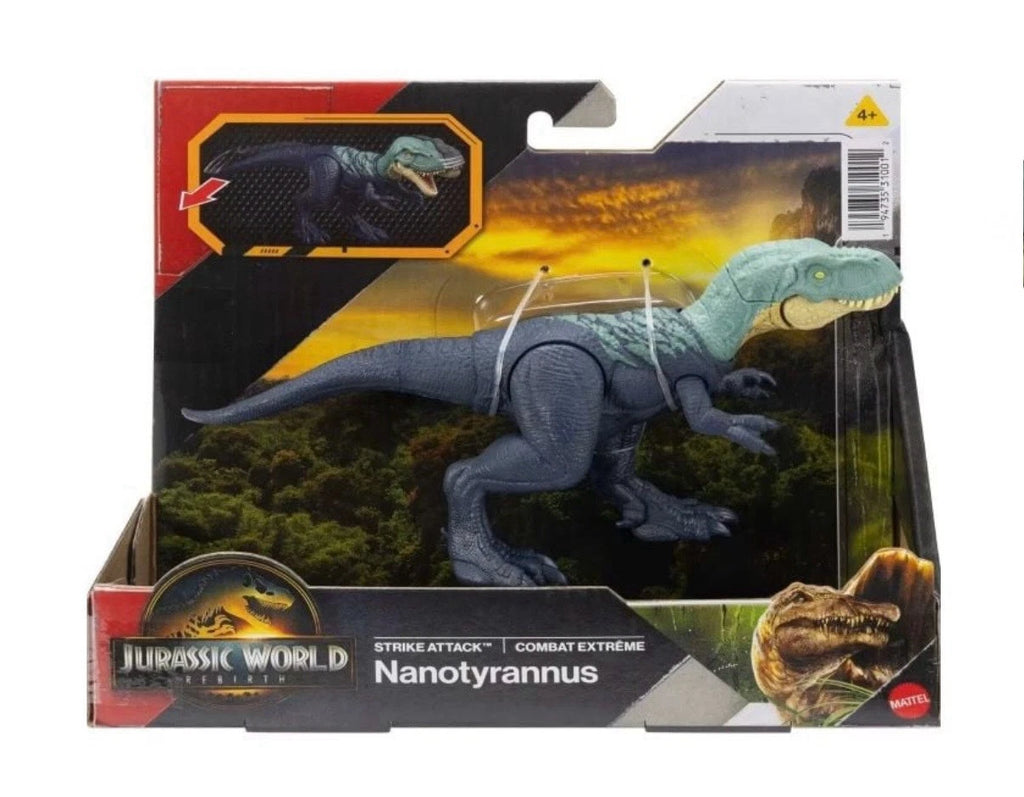 Jurassic World: Rebirth Mattel 2025 - Strike Attack (NANOTYRANNUS) 4+ Brand New