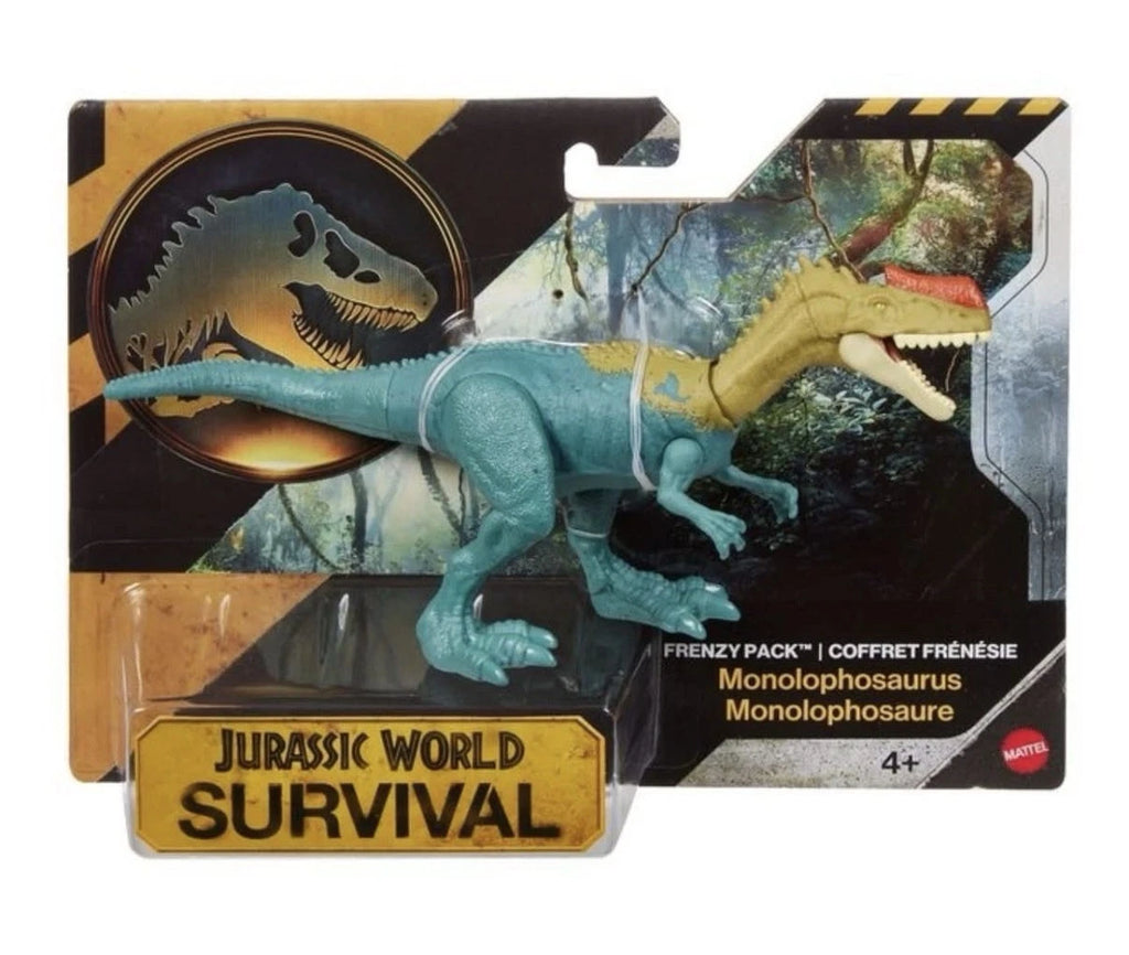 Jurassic World: Survival - Mattel 2025 Frenzy Pack MONOLOPHOSAURUS 4+ Brand New
