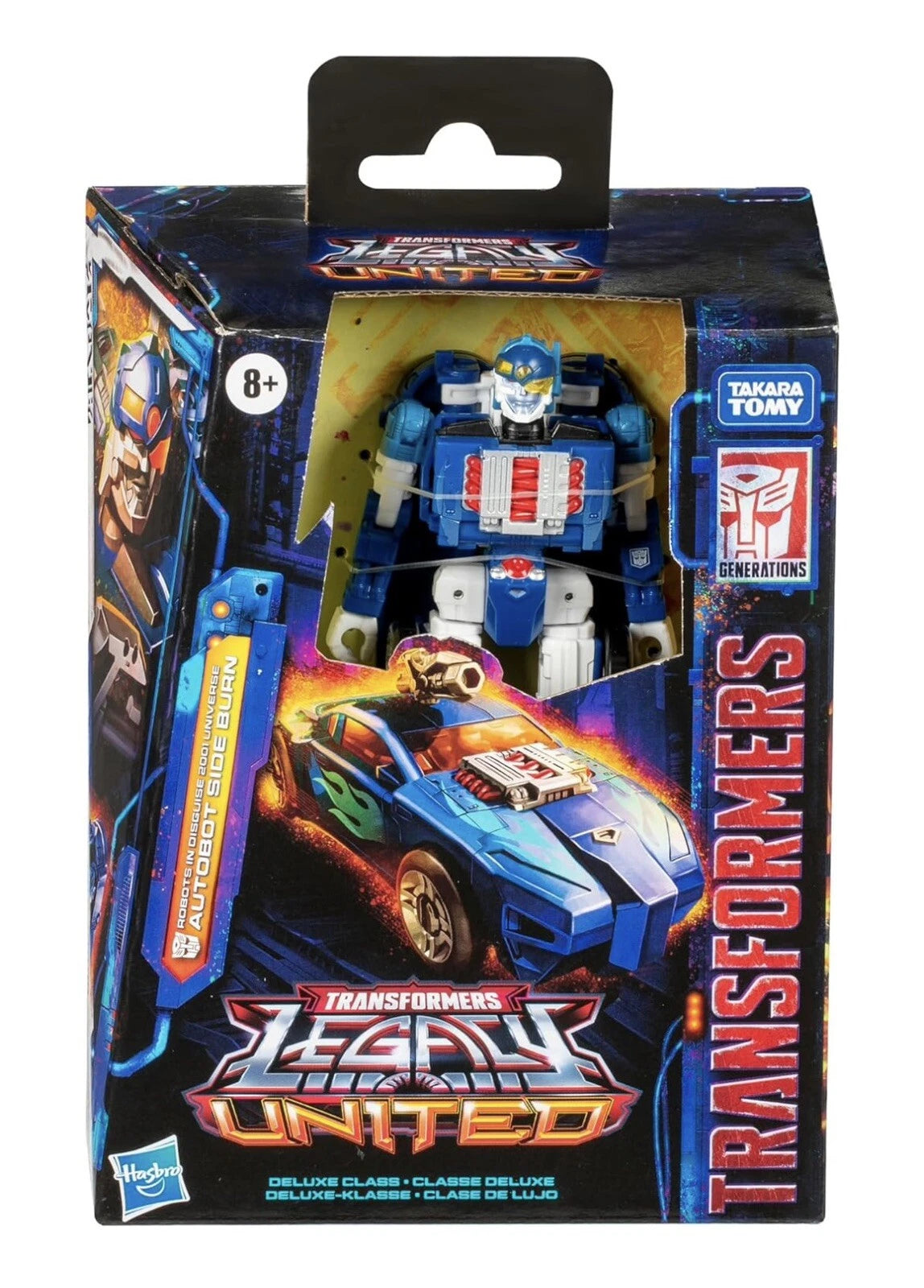 Transformers: Generations Hasbro 2024 Legacy United Deluxe Class (AUTOBOT SIDE BURN) 8+ New