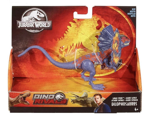 Jurassic World: Dino Rivals Mattel 2018 - Savage Strike (DILOPHOSAURUS) 4+ New