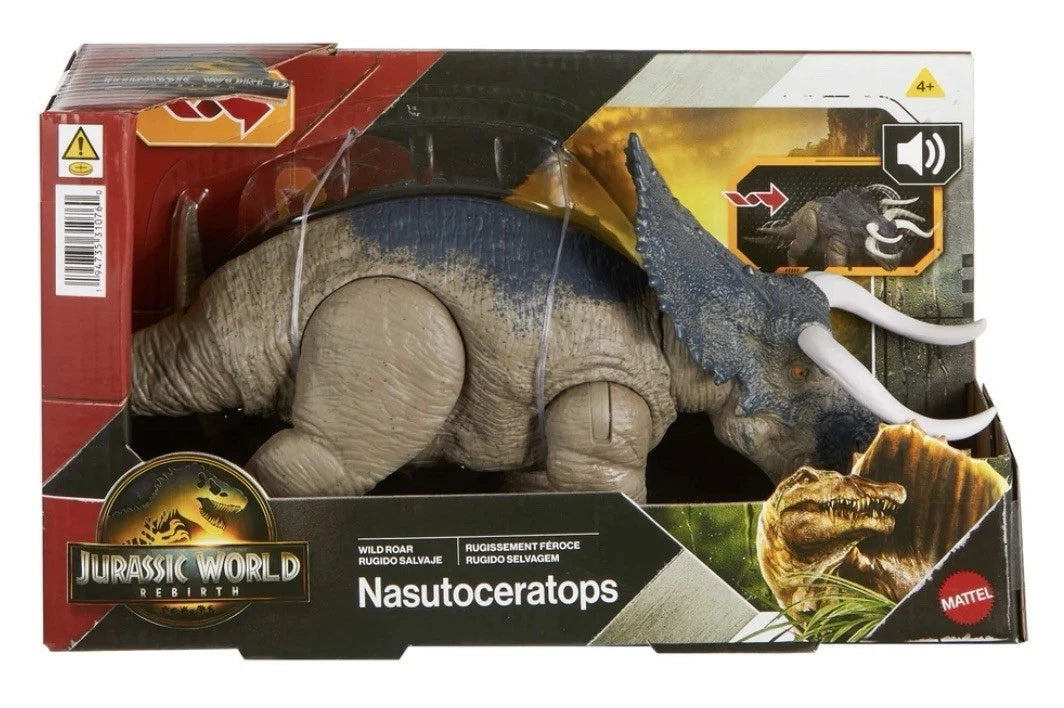 Jurassic World: Rebirth Mattel 2025 - Wild Roar (NASUTOCERATOPS) 4+ Brand New