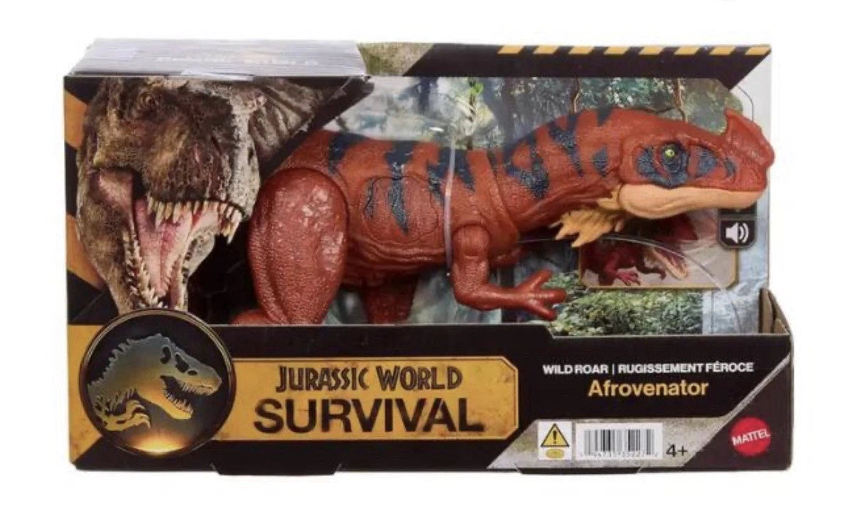 Jurassic World: Survival - Mattel 2025 Wild Roar (AFROVENATOR) 4+ Brand New