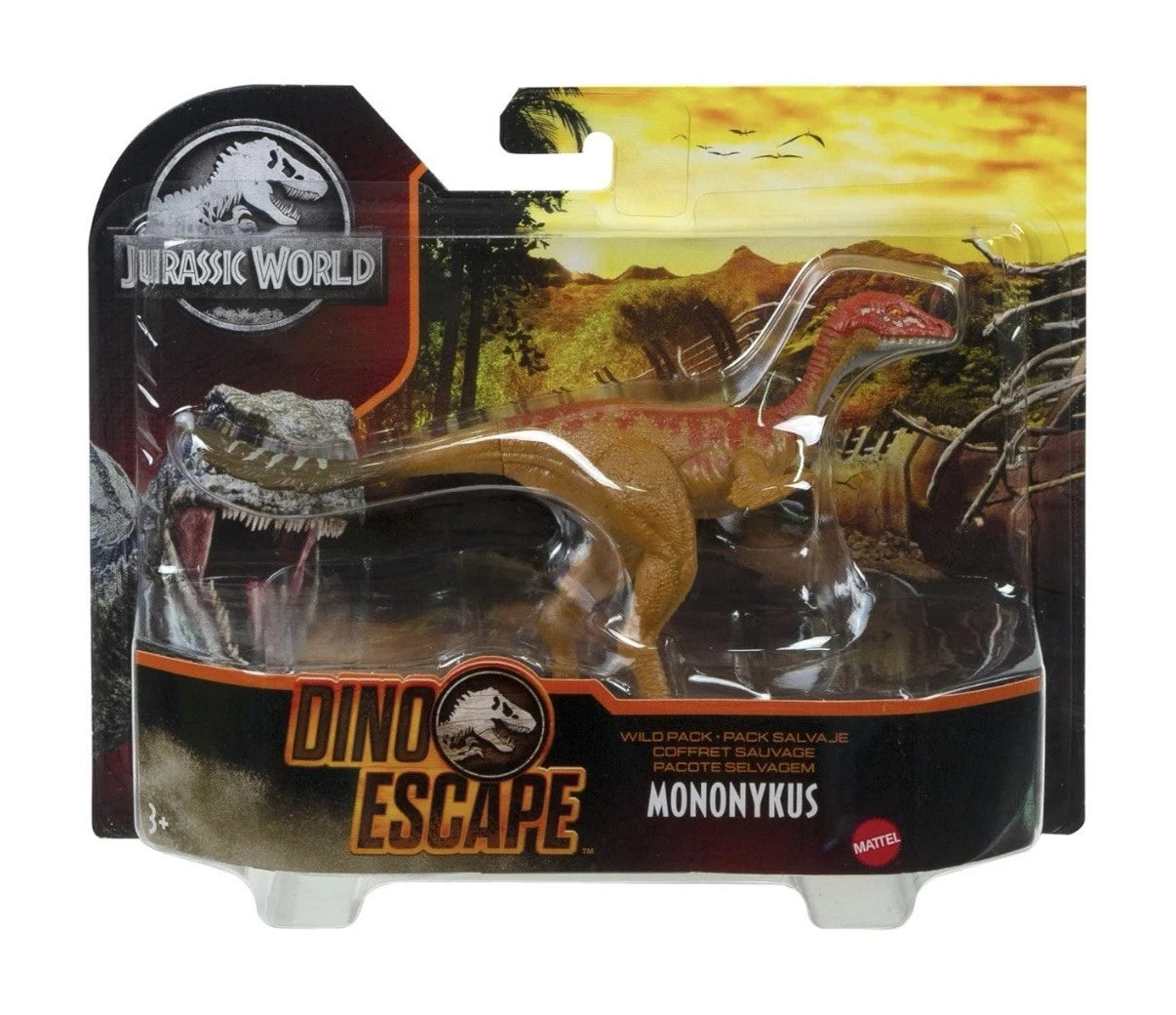 Jurassic World: Mattel 2021 Camp Cretaceous Dino Escape Wild Pack MONONYKUS 3+ New