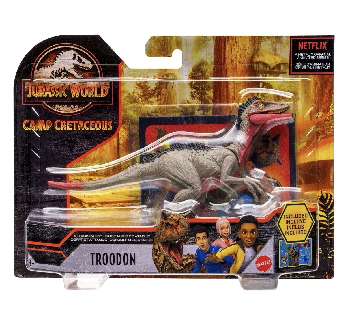 Jurassic World: Camp Cretaceous Mattel 2020 Attack Pack (TROODON) 3+ Brand New