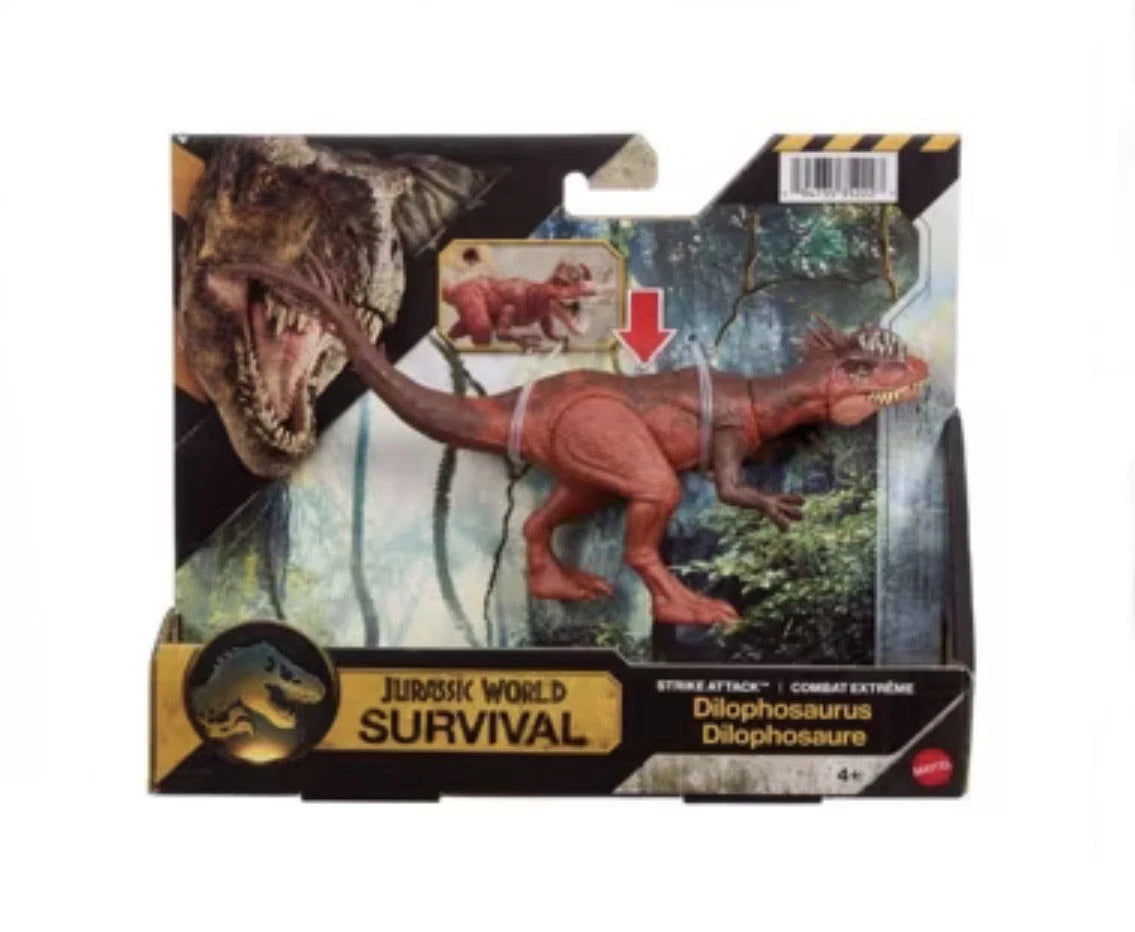 Jurassic World: Survival Mattel 2025 Strike Attack (DILOPHOSAURUS) 4+ Brand New