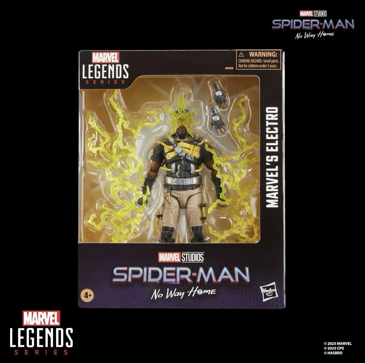 Marvel Legends Series: Hasbro 2025 Spider-Man No Way Home MARVEL’S ELECTRO 4+ New