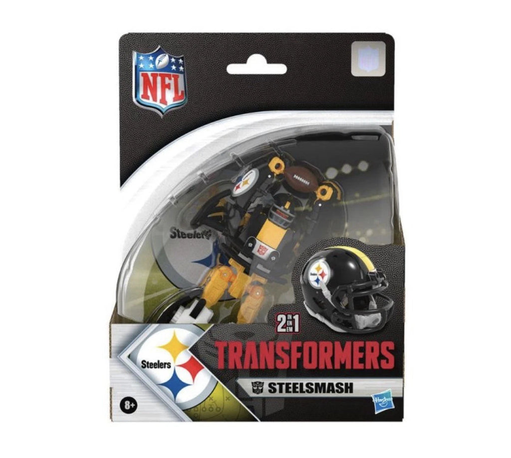 Transformers: Collaborative Hasbro 2025 NFL PITTSBURGH STEELERS (STEELSMASH) 8+ New