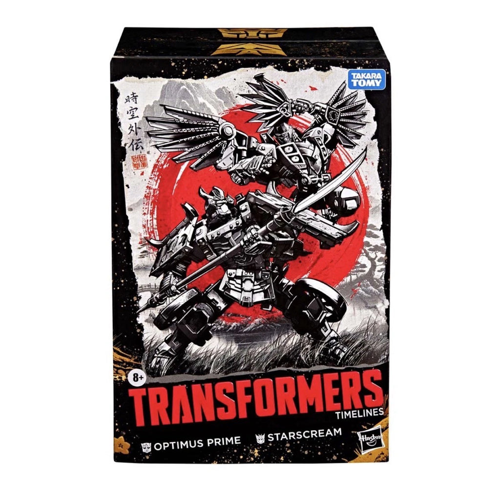Transformers: Timelines Samurai Warriors Hasbro 2026 OPTIMUS PRIME & STARSCREAM 8+ New