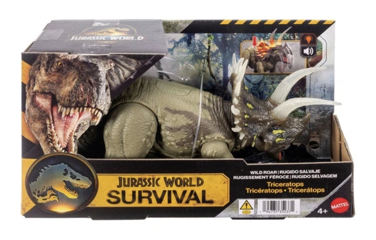 Jurassic World: Survival Mattel 2026 - Wild Roar (TRICERATOPS) 4+ Brand New