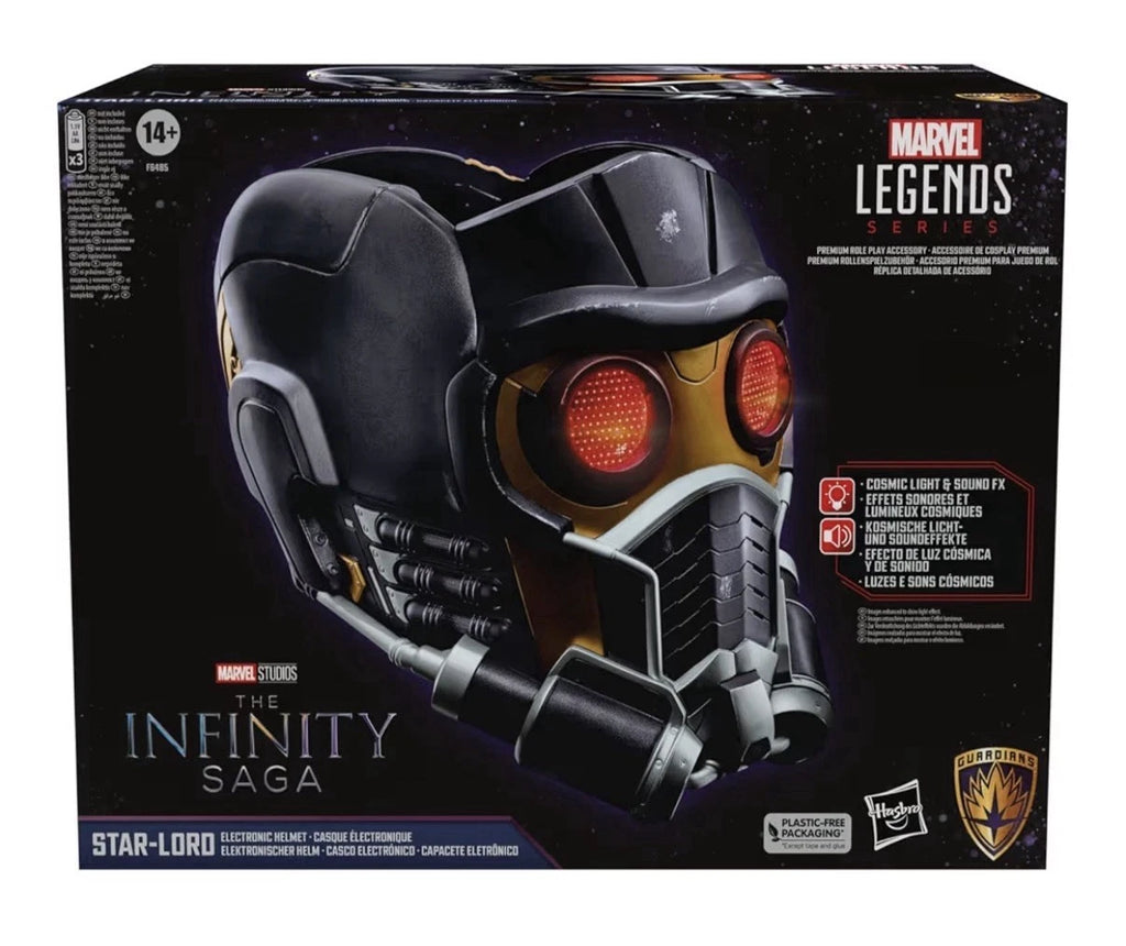 Marvel Legends Series: Hasbro 2023 The Infinity Saga STAR-LORD Electronic Helmet 14+ New