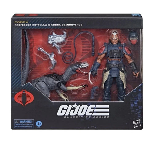 G.I. Joe Classified: Hasbro PROFESSOR ROTTCLAW & COBRA DEINONYCHUS #196) 4+ New