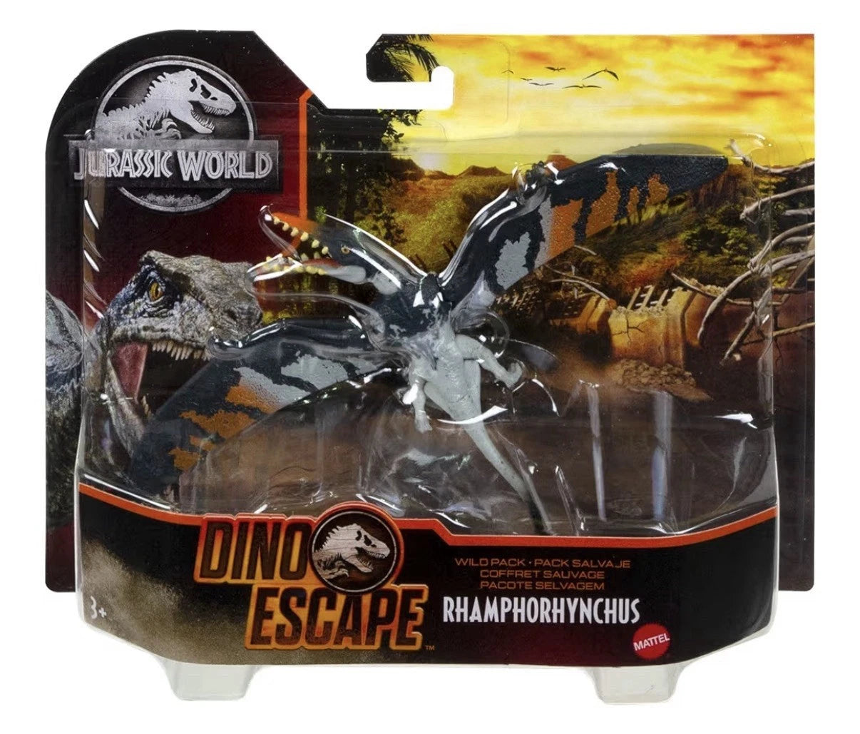 Jurassic World: Mattel 2021 Dino Escape Wild Pack (RHAMPHORHYNCHUS) 3+ Brand New