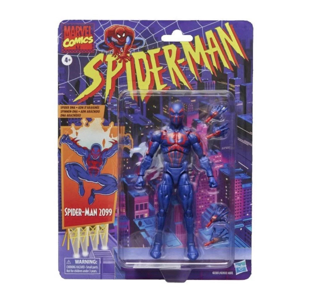 Marvel Legends Comics: Hasbro 2025 Retro Spider-Man (SPIDER-MAN 2099) 4+ New