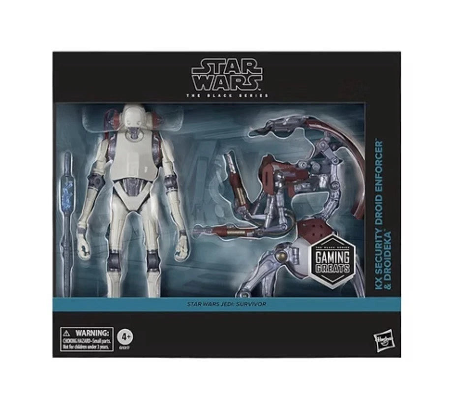 Star Wars: Jedi Survivor Hasbro 2025 The Black Series KX SECURITY DROID ENFORCER & DROIDEKA 4+ New