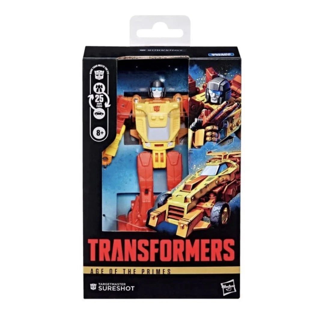 Transformers: Age Of The Primes Hasbro 2026 Deluxe Class (TARGETMASTER SURESHOT) 8+ New