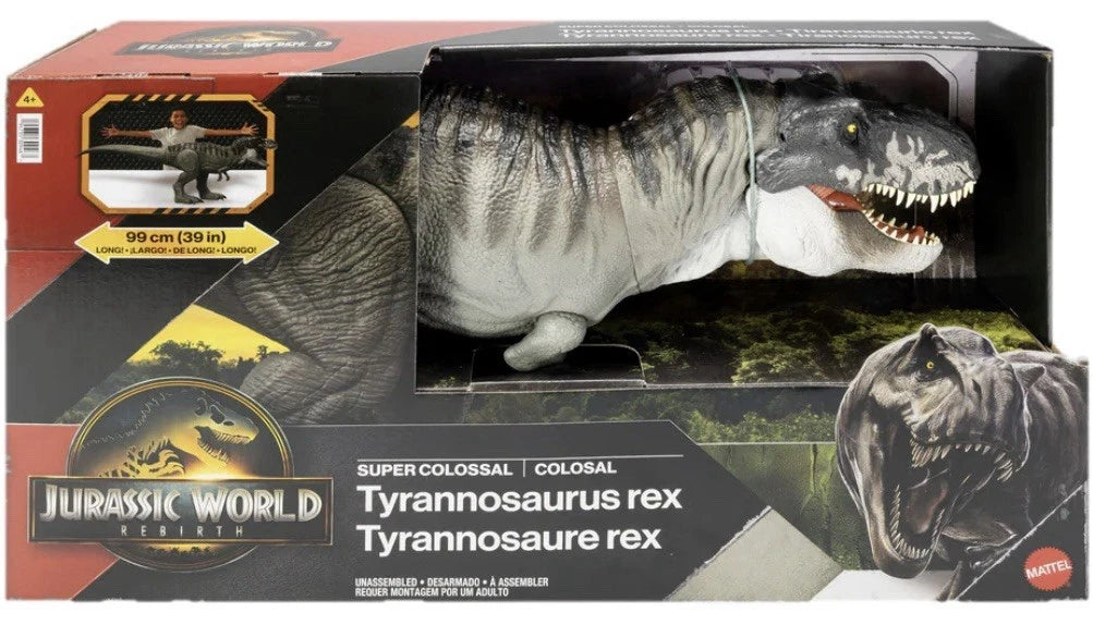 Jurassic World: Rebirth - Mattel 2025 Super Colossal (TYRANNOSAURUS REX) 4+ New