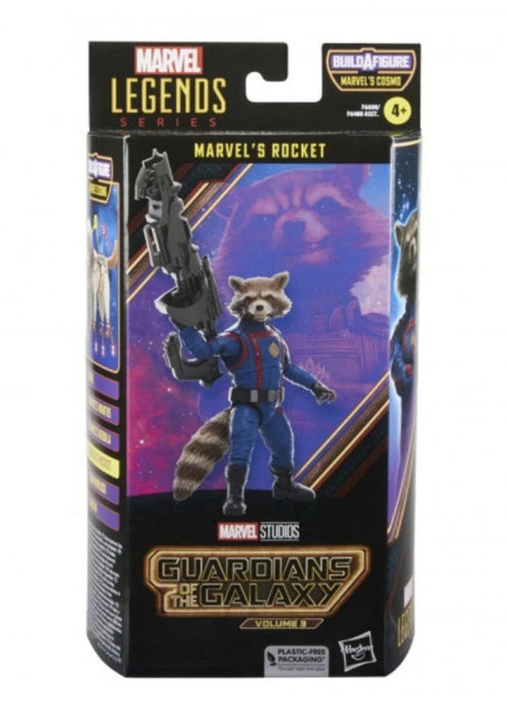 Marvel Legends Series: 2023 Hasbro GOTG Vol.3 ROCKET (BAF - Cosmo) 4+ Brand New