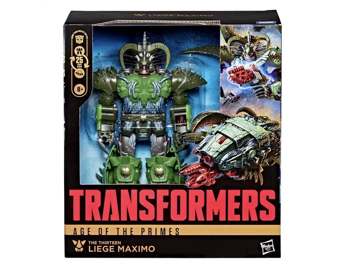 Transformers: Age of The Primes Hasbro 2026 Leader Class The Thirteen LIEGE MAXIMO 8+ New