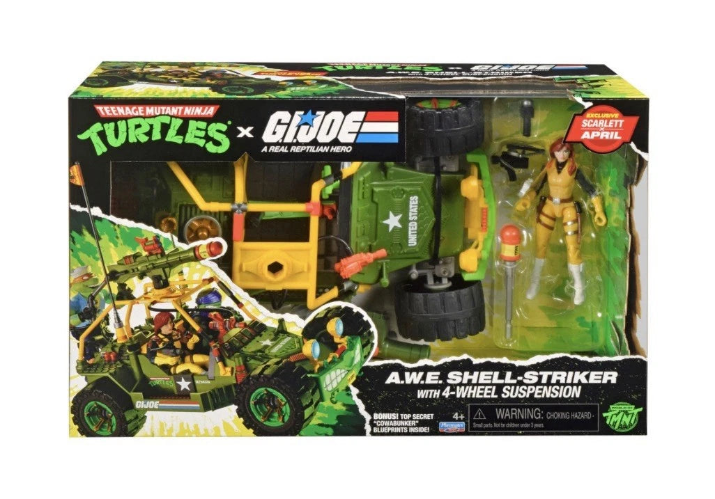 TMNT X G.I.JOE: Playmates Toys 2026 - (A.W.E SHELL-STRIKER) 4+ Brand New