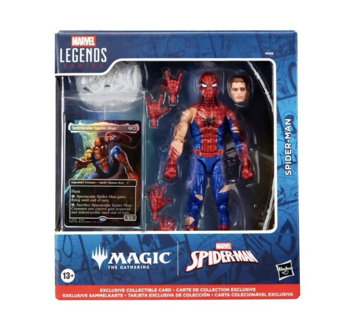 Marvel Legends Series: Hasbro 2025 Magic The Gathering (BATTLE-DAMAGED SPIDER-MAN) 13+ New