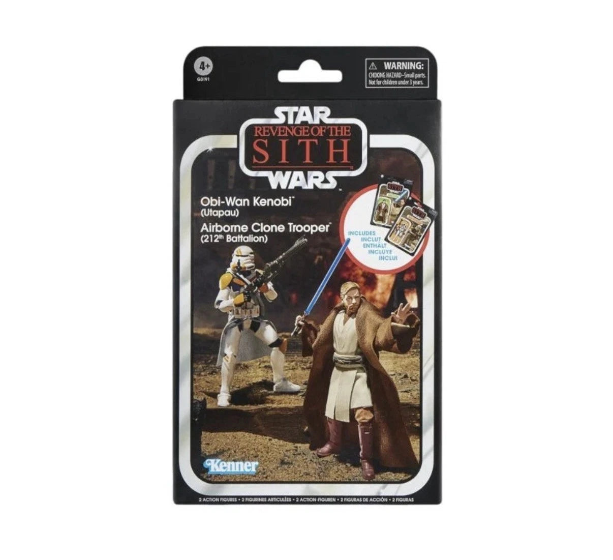Star Wars: Revenge of The Sith Hasbro 2025 TVC OBI-WAN KENOBI & CLONE TROOPER 4+ New