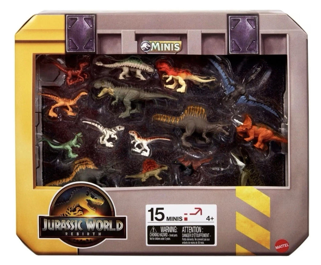 Jurassic World: Rebirth Mattel 2025 Assorted 15x Pack Dinosaur MINI’S 4+ New
