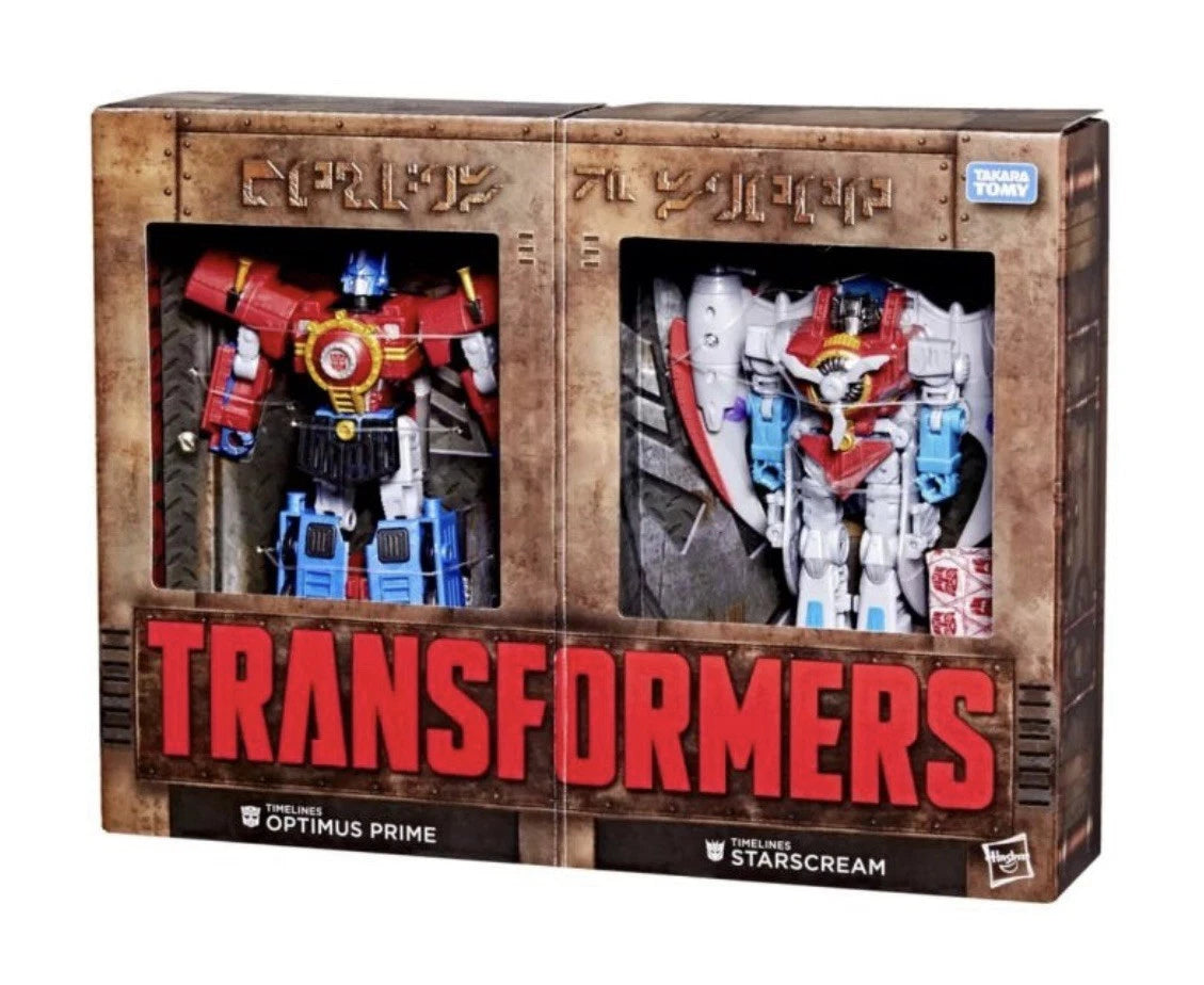 Transformers: Hearts Of Steel Hasbro 2025 Timelines OPTIMUS PRIME & STARSCREAM 8+ New