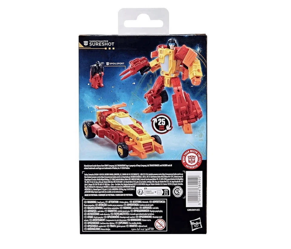 Transformers: Age Of The Primes Hasbro 2026 Deluxe Class (TARGETMASTER SURESHOT) 8+ New