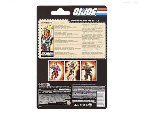 G.I. Joe Classified Series: Hasbro 2026 Retro Cardback DAVID “CRAZYLEGS” THOMAS 4+ New