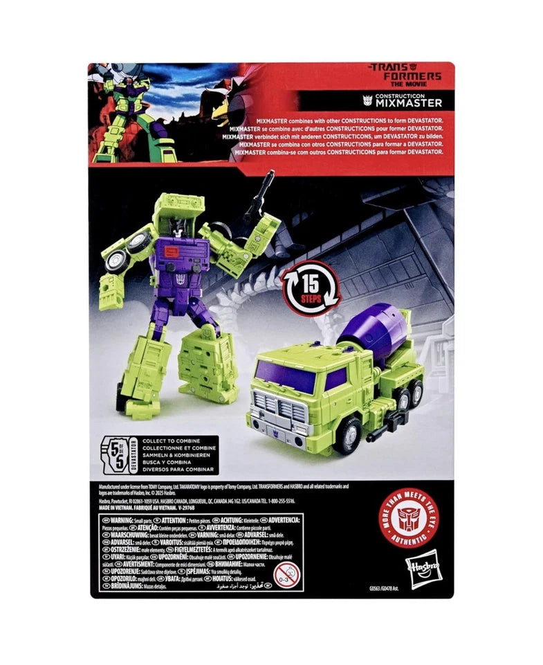 Transformers: The Movie 2025 Hasbro SS Voyage Class Constructicon (MIXMASTER) 8+ Brand New