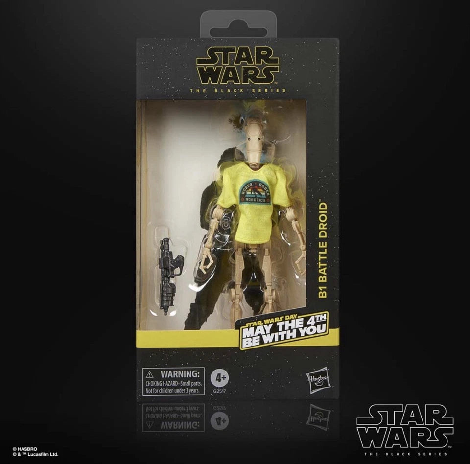 Star Wars: May The 4th Be With You Hasbro 2026 Black Series B1 BATTLE DROID 4+ New