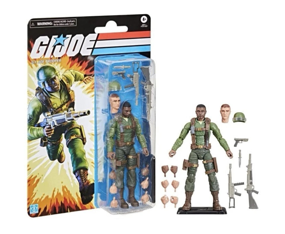 G.I. Joe Classified Series: Hasbro 2025 Retro Cardback G.I. JOE TROOPER 4+ New