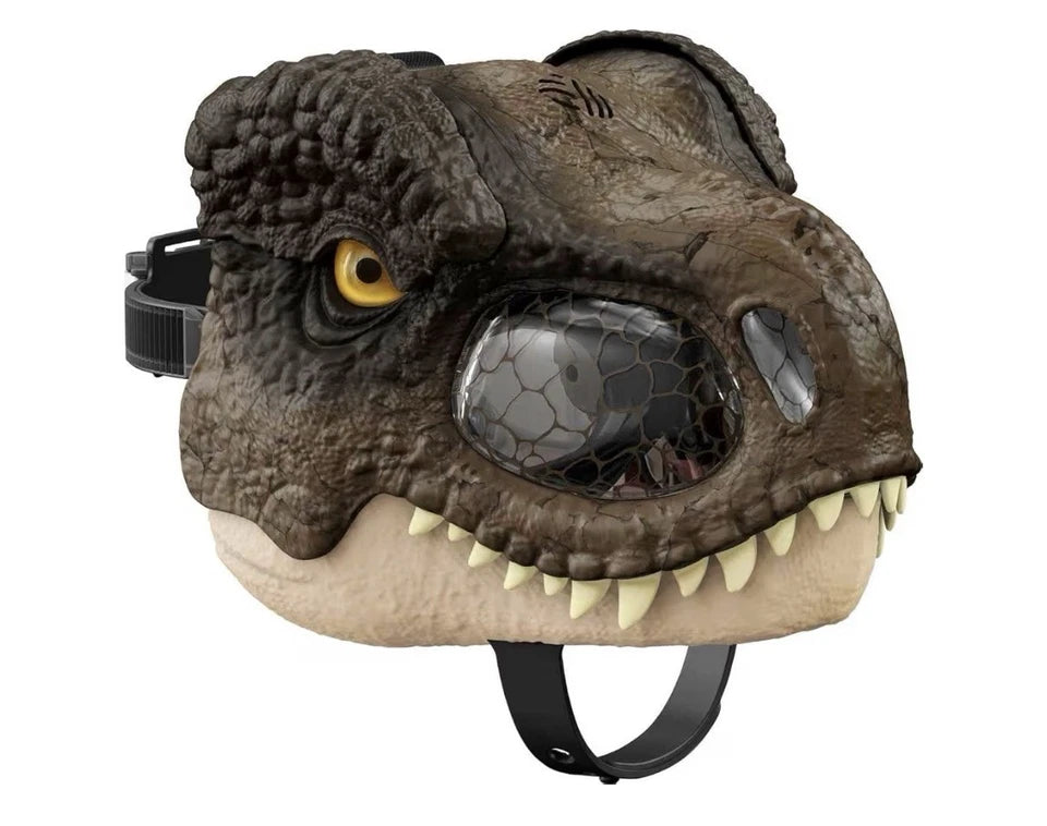 Jurassic World Dominion: Mattel 2021 TYRANNOSAURUS REX CHOMP N ROAR MASK 6+ New