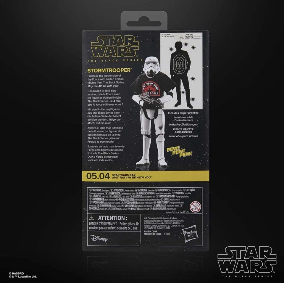 Star Wars: May The 4th Be With You Hasbro 2026 The Black Series STORMTROOPER 4+ New
