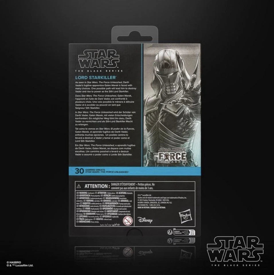 Star Wars: The Force Unleashed Hasbro 2025 The Black Series (LORD STARKILLER) 4+ New