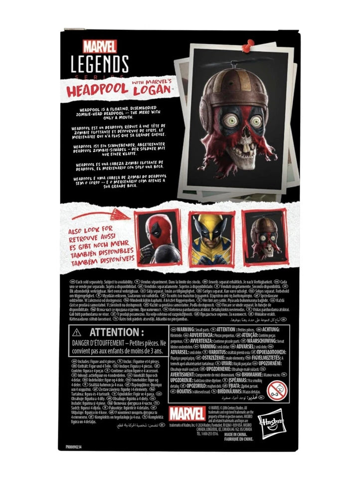 Marvel Legends Series: Hasbro 2024 Deadpool & Wolverine HEADPOOL & LOGAN 14+ New