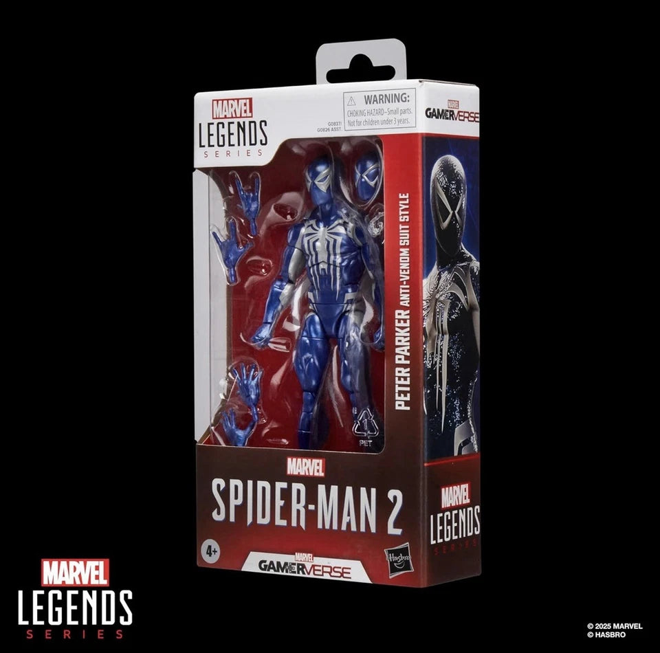 Marvel Legends Series: Hasbro 2025 Spider-Man 2 Gamerverse (PETER PARKER ANTI-VENOM) 4+