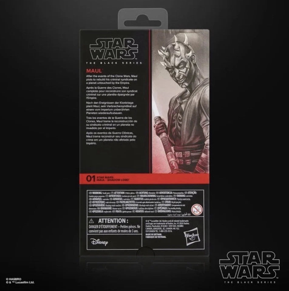 Star Wars: Maul - Shadow Lord Hasbro 2026 The Black Series (MAUL) 4+ New