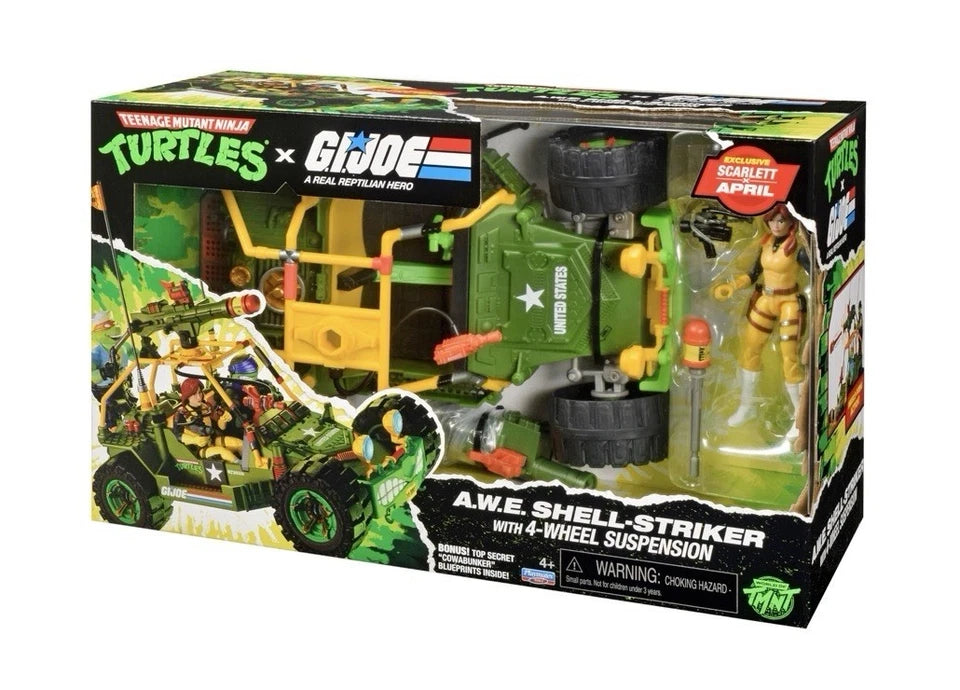 TMNT X G.I.JOE: Playmates Toys 2026 - (A.W.E SHELL-STRIKER) 4+ Brand New