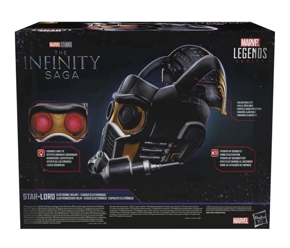 Marvel Legends Series: Hasbro 2023 The Infinity Saga STAR-LORD Electronic Helmet 14+ New