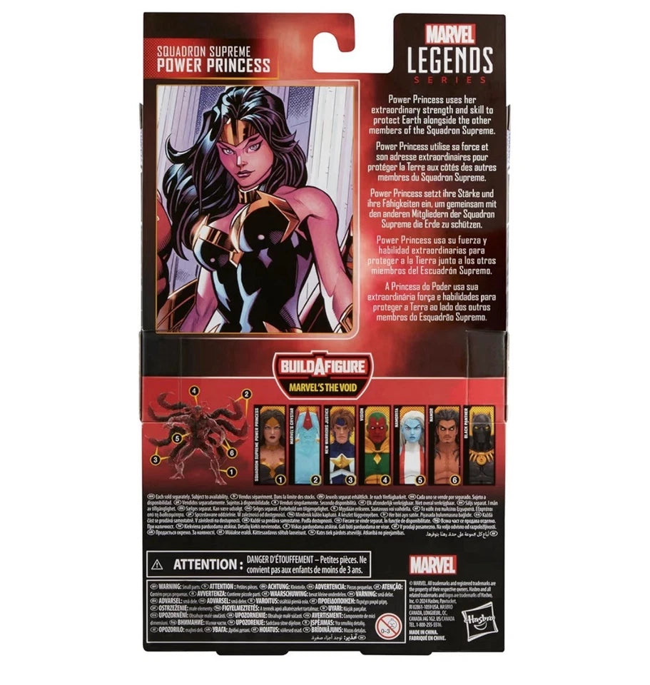 Marvel Legends Series: Hasbro 2024 SQUADRON SUPREME POWER PRINCESS (BAF - The Void) 4+ New