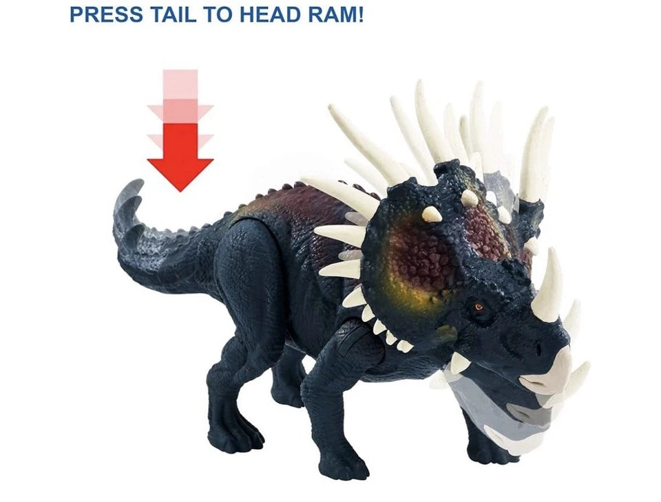 Jurassic World: Dino Rivals Mattel 2018 - Savage Strike (STYRACOSAURUS) 4+ New