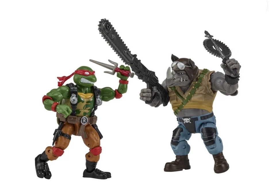 TMNT X G.I.JOE: Playmates Toys 2026 - (Roadblock RAPH Vs Buzzer ROCKSTEADY) 4+ New