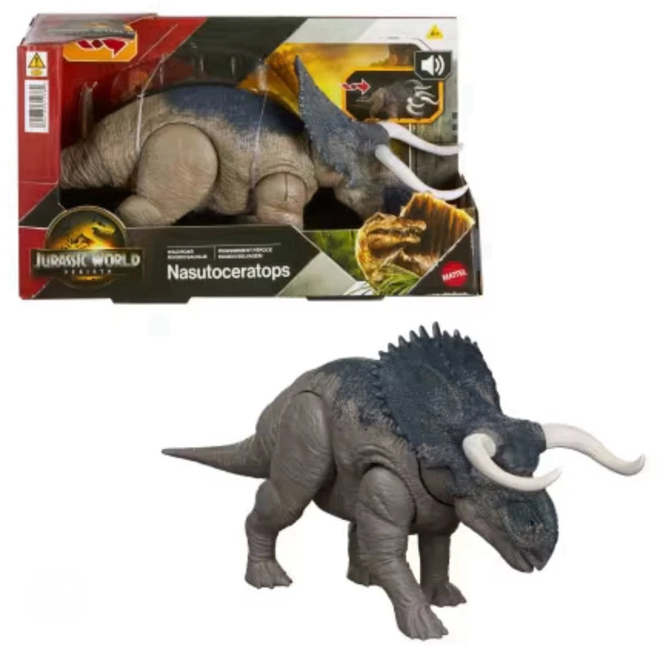 Jurassic World: Rebirth Mattel 2025 - Wild Roar (NASUTOCERATOPS) 4+ Brand New